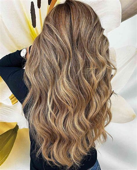 natural curly brown hair with blonde highlights